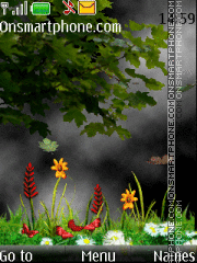 Spring Thunderstorms tema screenshot