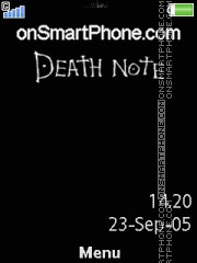 Death Note L 01 theme screenshot