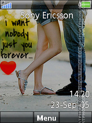 Just You Forever tema screenshot