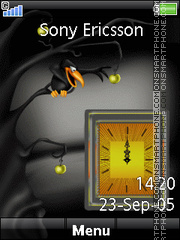 Bird Clock tema screenshot