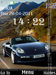 Porsche Clock 02 tema screenshot
