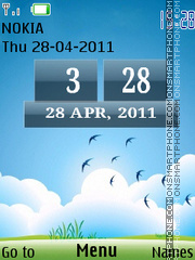 Attraction Clock tema screenshot