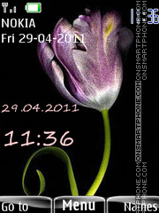 Capture d'écran Pink tulip thème