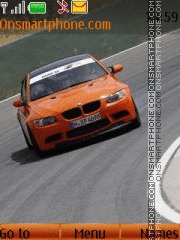 BMW M3 Orange tema screenshot