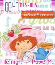 Strawberry Shortcake tema screenshot