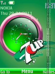 7up Clock and Icons tema screenshot