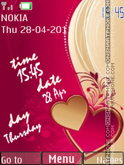 Love Clock 11 tema screenshot