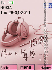 Скриншот темы Swf Music Life