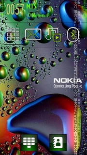 Скриншот темы Nokia Bubbles