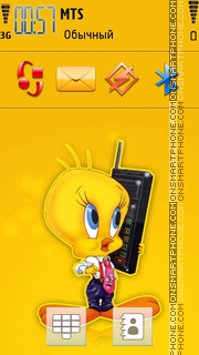 Скриншот темы Tweety 17