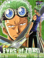 One Piece Zoro es el tema de pantalla