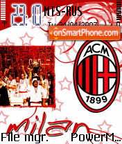 Скриншот темы ACmilan