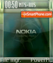 Скриншот темы Nokia Green 01