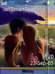 Cute Couple 06 tema screenshot