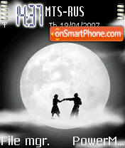 Animated Moonlight Dance tema screenshot
