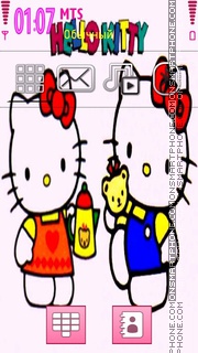Hellokitty cartoon tema screenshot