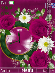 Capture d'écran Flower clock thème