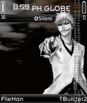 Скриншот темы Hollow Ichigo Theme