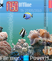 Marine Life 01 tema screenshot