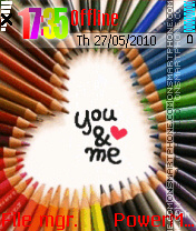 U And Me Animated tema screenshot