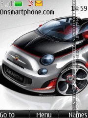 Скриншот темы Fiat 500C Abarth