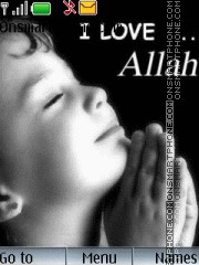 Скриншот темы I luv allah