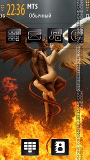 Скриншот темы Angel And Demons