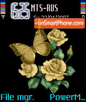 Animated Colourful Butterfly tema screenshot