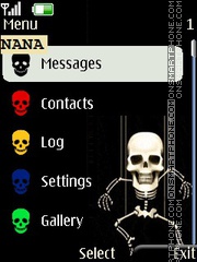 Funny Skeleton CLK theme screenshot