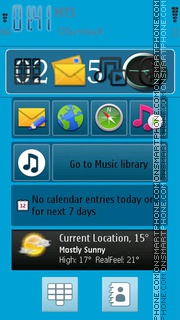 Nokia C7 Default theme screenshot