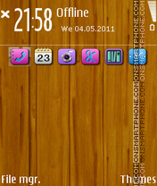 Wood Ipap tema screenshot