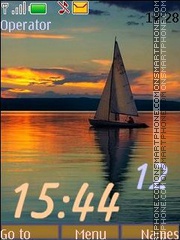 Sails at sunset_swf es el tema de pantalla