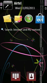 Symbain abstract tema screenshot