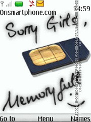 Memory Full es el tema de pantalla