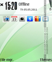 Green Iphone Attempt tema screenshot