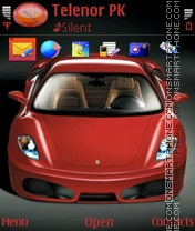 Red Ferrari Enzo tema screenshot