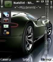 Скриншот темы Green Car 03