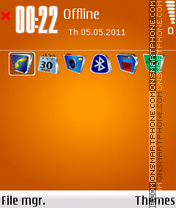 Orange At Best theme screenshot