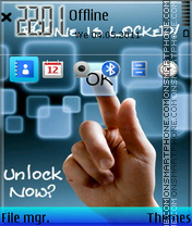Unlock tema screenshot