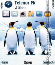 Ice Birds theme screenshot