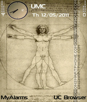 Vitruvian Man (fp1) es el tema de pantalla