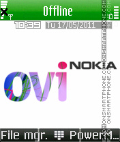 Ovi nokia es el tema de pantalla