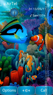 Aquarium es el tema de pantalla