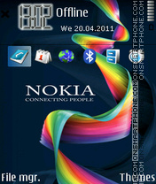 Capture d'écran Nokia 7243 thème