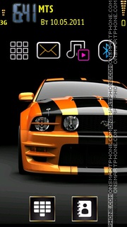 Mustang Car 01 theme screenshot