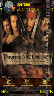 Скриншот темы Pirates of the caribbean