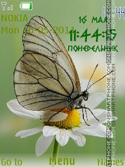 Capture d'écran Butterfly Clock thème