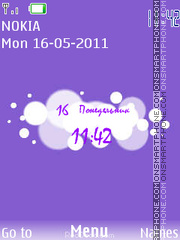 Sky Clock tema screenshot