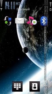 Airtel 3G Space theme screenshot