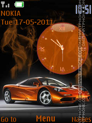 Orange car tema screenshot